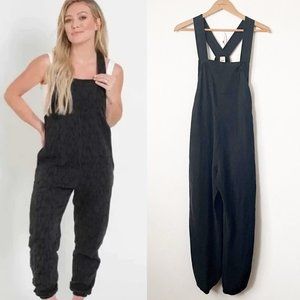 Smash + Tess Black Tencel Romperalls, Small